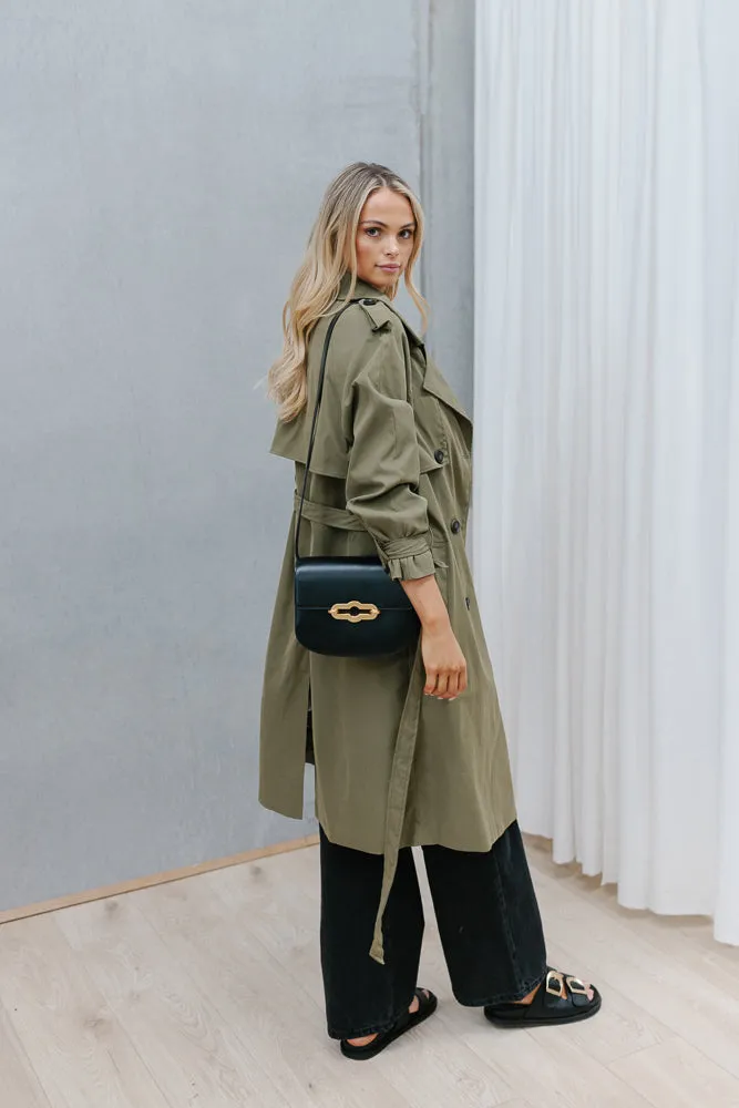 Zae Trench Coat - Khaki