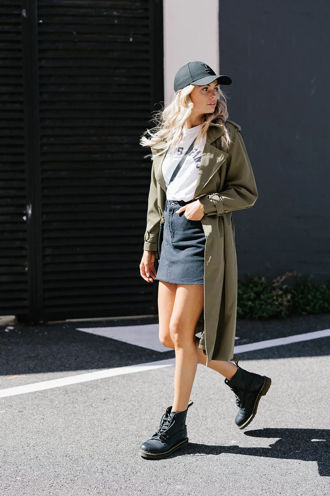 Zae Trench Coat - Khaki