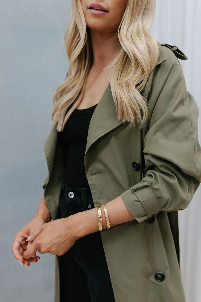 Zae Trench Coat - Khaki