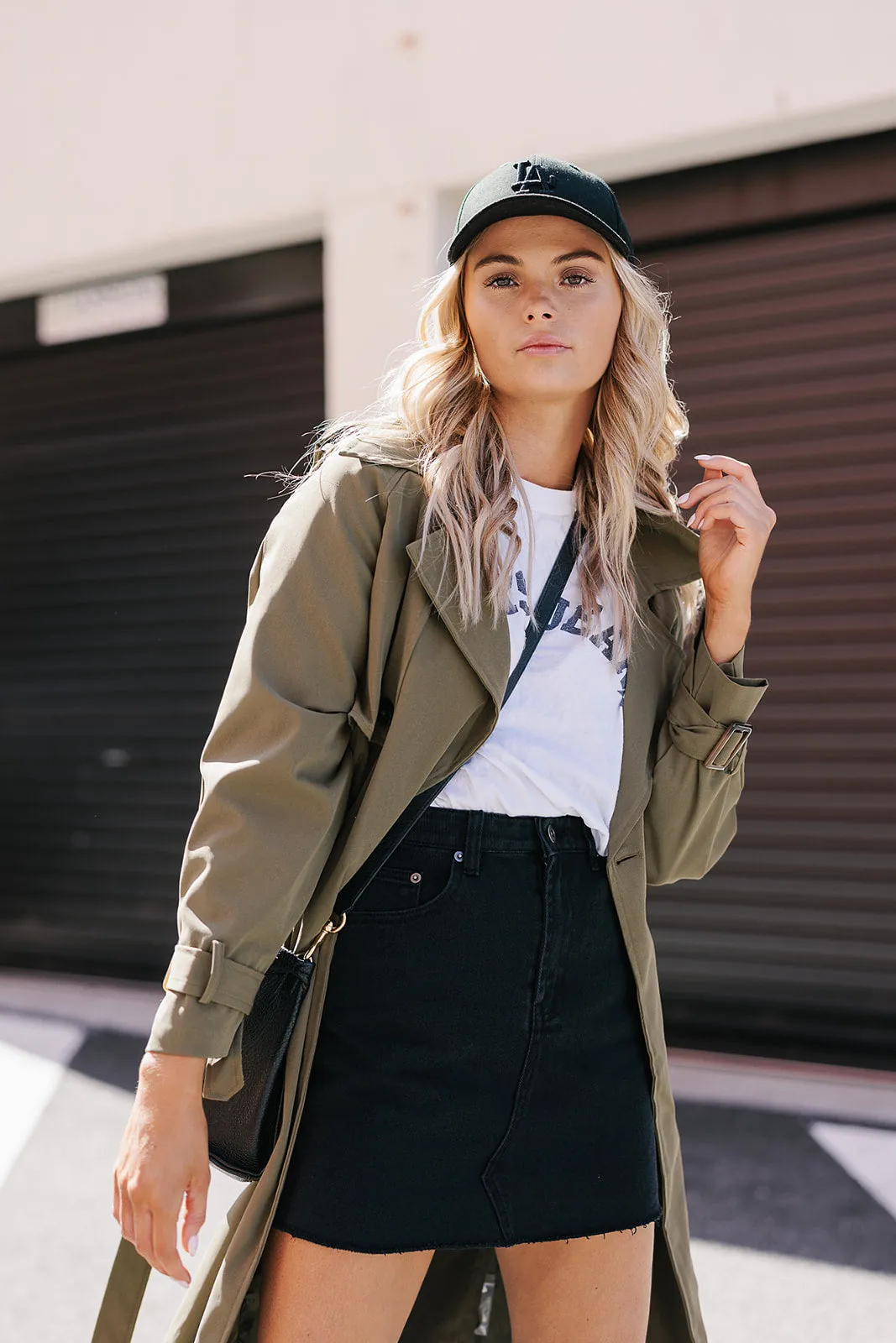 Zae Trench Coat - Khaki